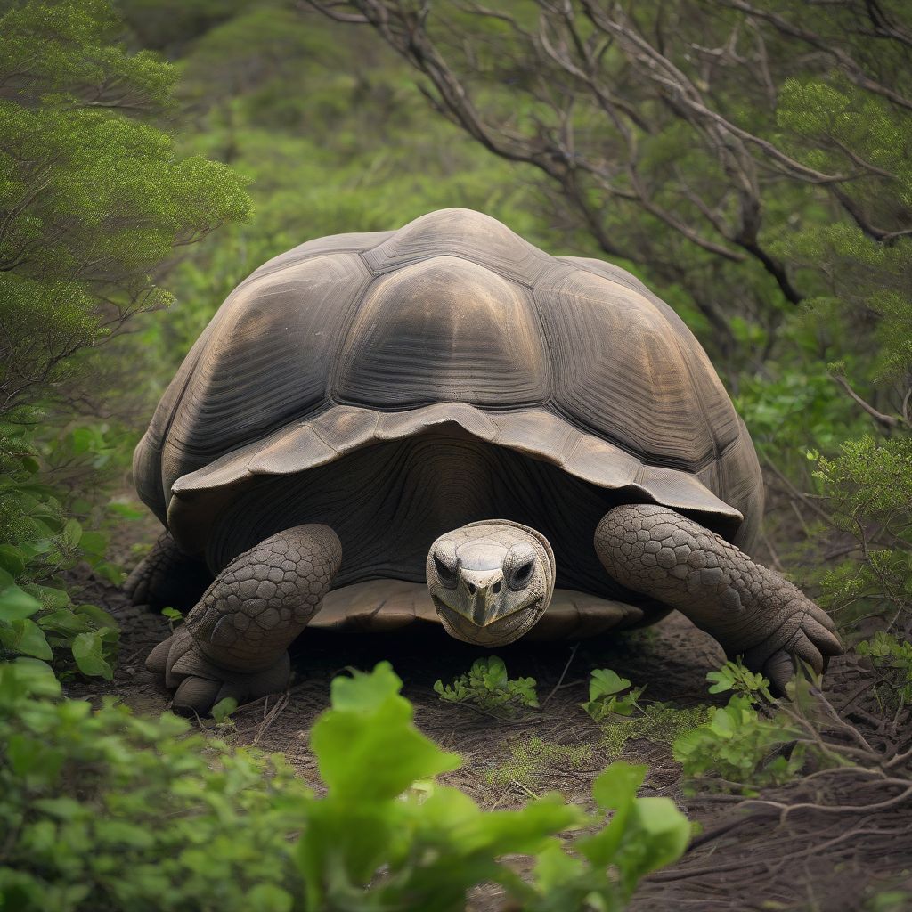 Giant Tortoise in Galapagos